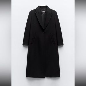 Zara Black Long Wool Coat